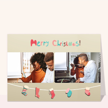 Noël : Merry Christmas et les chaussettes de Noël