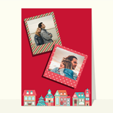 Noël : Le petit village de Noël personnalisable