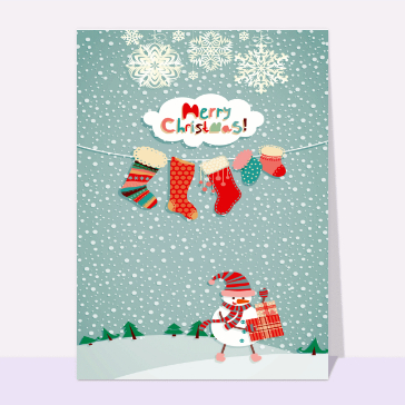 Le Merry Christmas du bonhomme de neige