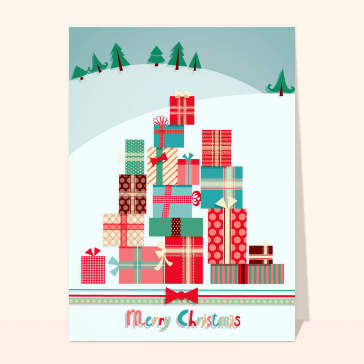 Des cadeaux de Noël Merry Christmas