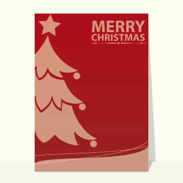 Merry Christmas et le sapin rouge