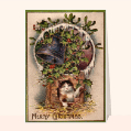 Cartes de Noël en plusieurs langues pour votre texte