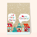 Cartes de Noël en plusieurs langues pour votre texte
