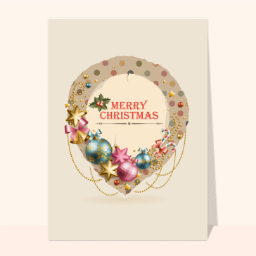 Couronne Merry Christmas