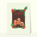 Cartes de Noël en plusieurs langues pour votre texte