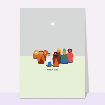 carte de la crèche de Noël : Tous les personnages de la crèche