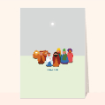 cartes de la crèche de Noël pour votre texte