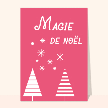 Noël : La magie de Noël sur fond rose