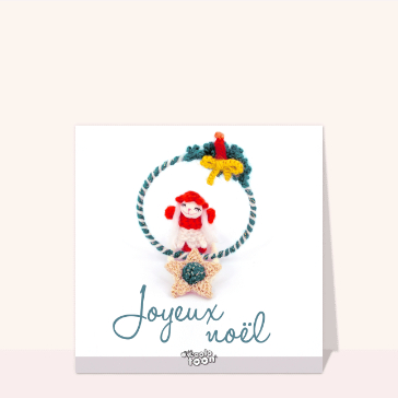 Carte Joyeux Noël mère Noël