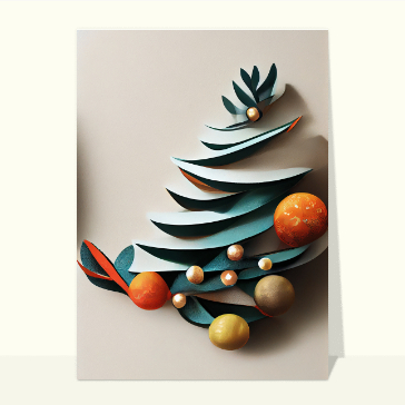 Noël : Sapin de Noël en papier