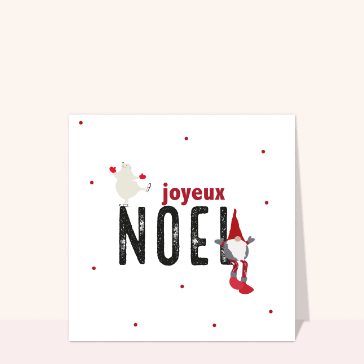 Noël : Joyeux Noël avec un lutin et un ours blanc