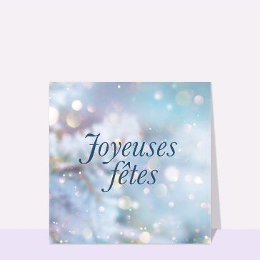 Noël : Joyeuses fêtes lumineuse et brillante