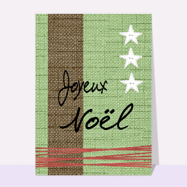 Joyeux Noël sur de la laine