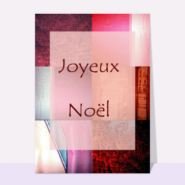 carte de noel : Composition rouge