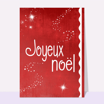 Joyeux Noël rouge avec des étoiles