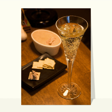 carte de gastronomie : Coupe de champagne