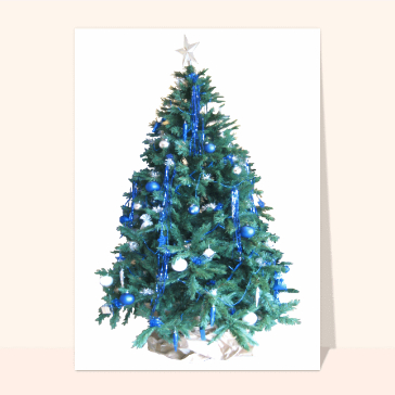 Sapin de Noel bleu