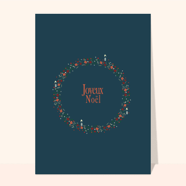 Couronne de Noël et bougies