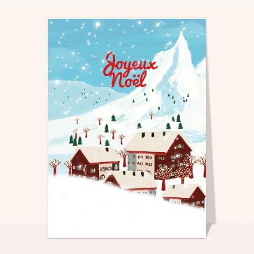 Noël dans un village de montagne