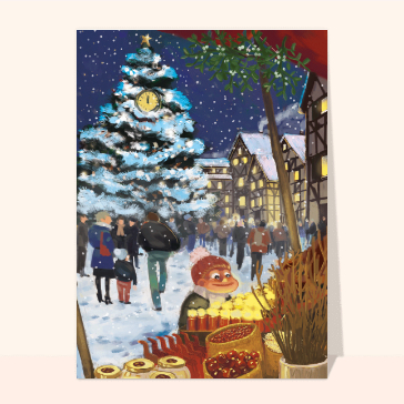 Ambiance du marché de Noël