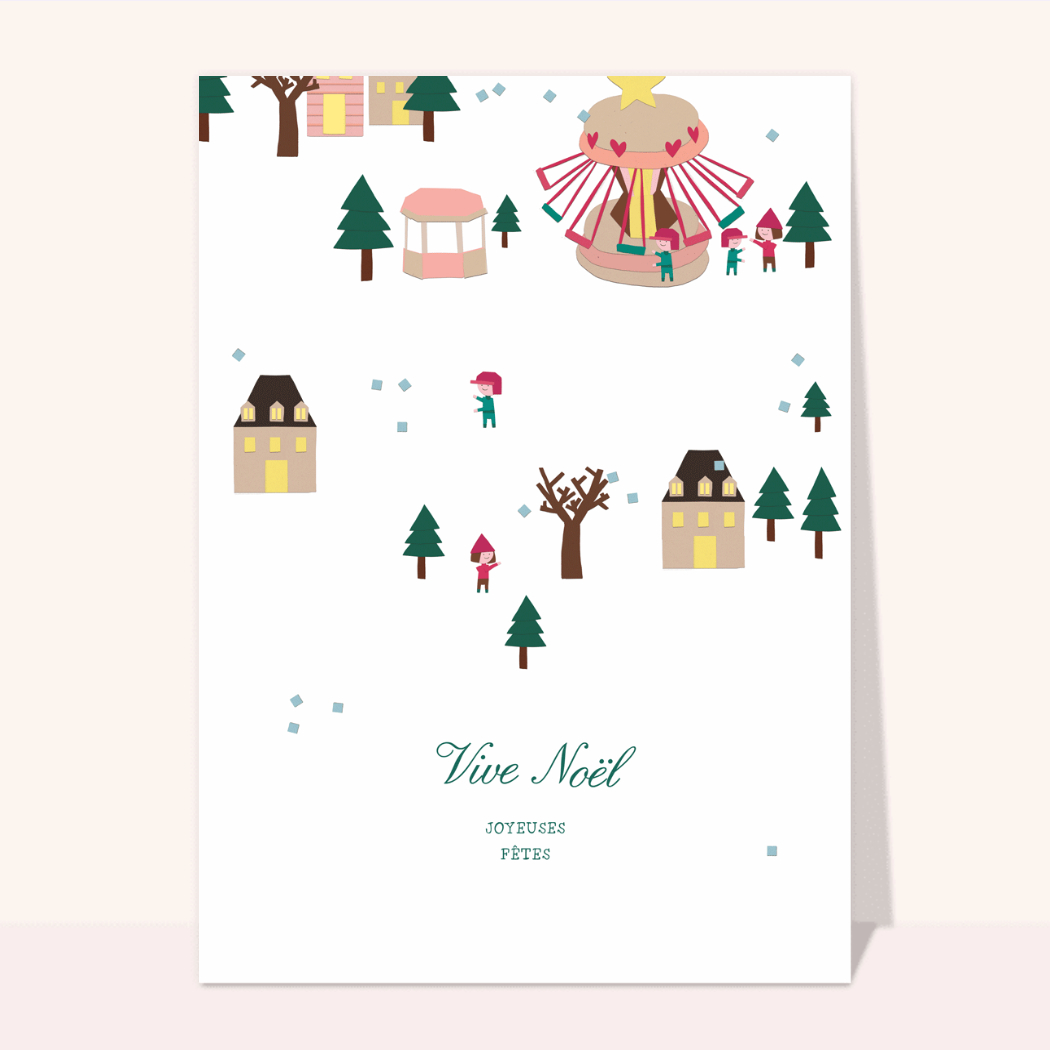 Carte De Noël Traditionnelle Clintons Avec Enveloppe - Message 'With Love At Christmas' - Pour Vos Vœux