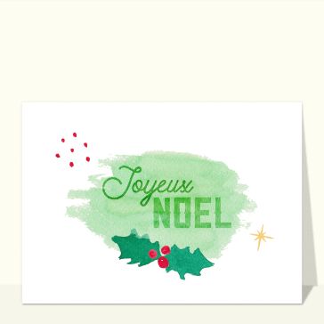 Joyeux Noël sur une tache verte