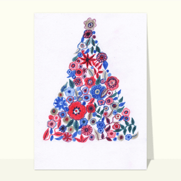 Noël plein de fleurs