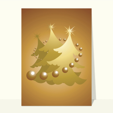 Sapin de noel en or