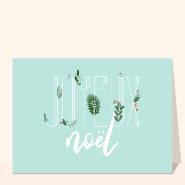 Carte Joyeux Noël dans un esprit scandinave