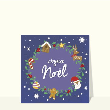 Joyeux Noël et flocons de neige