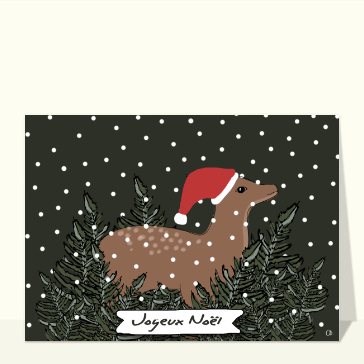 Joyeux Noël et jolie biche