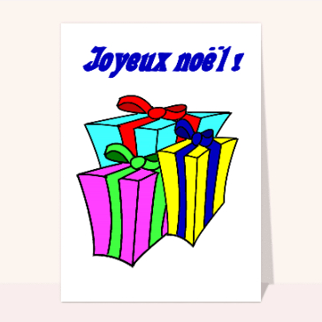Des cadeaux multicolors