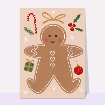 Carte Gâteau de Noël