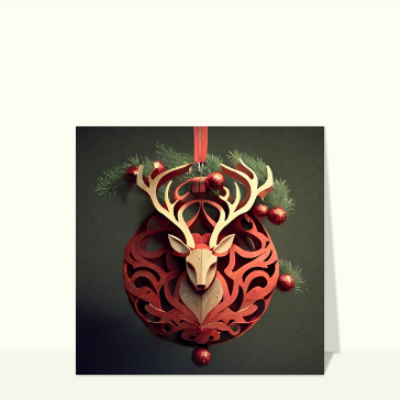 Boule de noël découpage papier craft
