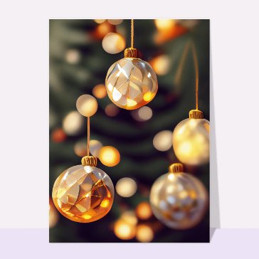 Noël : Boules de Noël brillantes