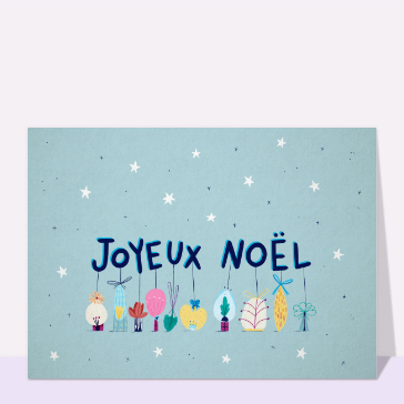 Carte Cadeaux de Noël en forme de fleurs