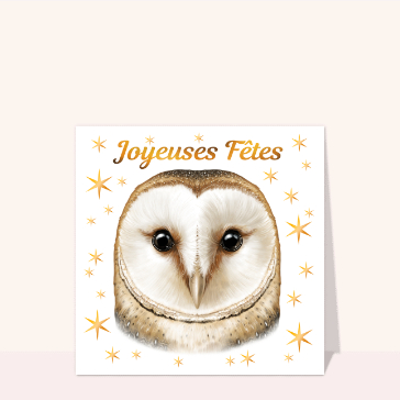 Joyeux Noël avec une chouette