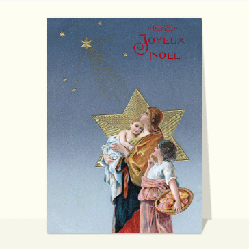 carte ancienne Noël : L'étoile de Noël