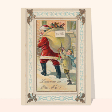 carte ancienne Noël : Le petit coquin de Noël