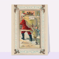 cartes anciennes Noël pour votre texte