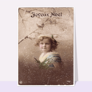 Joyeux noel petite fille