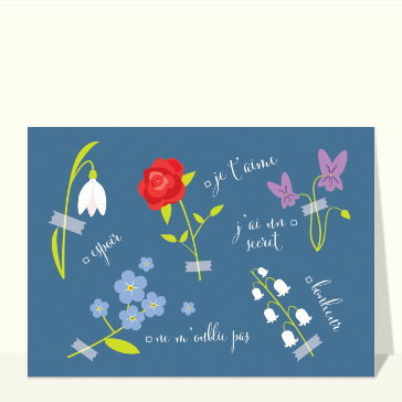 Messages de fleurs