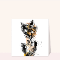 Cartes avec des fleurs pour votre texte