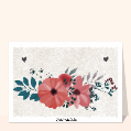 Cartes avec des fleurs pour votre texte