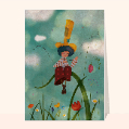 Cartes avec des fleurs pour votre texte