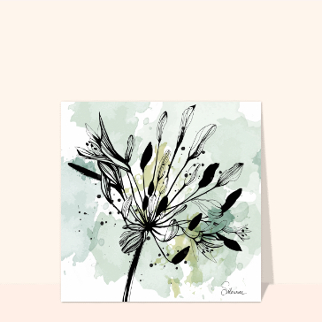 Carte florale