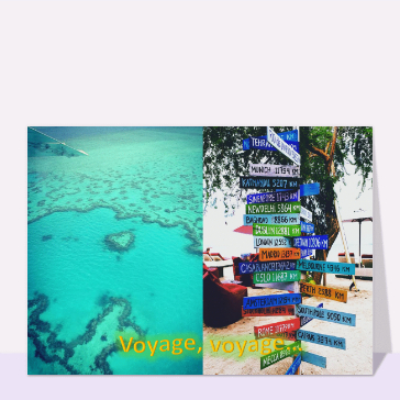 cartes postales de pays : Voyage voyage de Bali à l`Australie