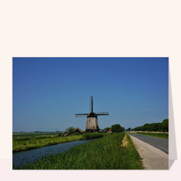 Moulins de Hollande aux Pays-Bas