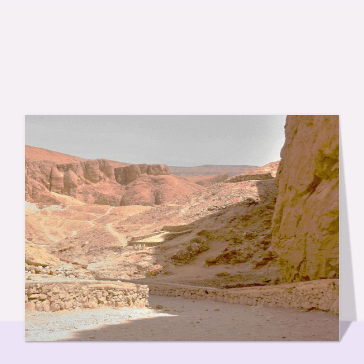 Carte Vallée des Rois en Egypte