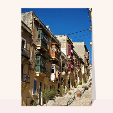 Carte Balcons traditionnel Maltais